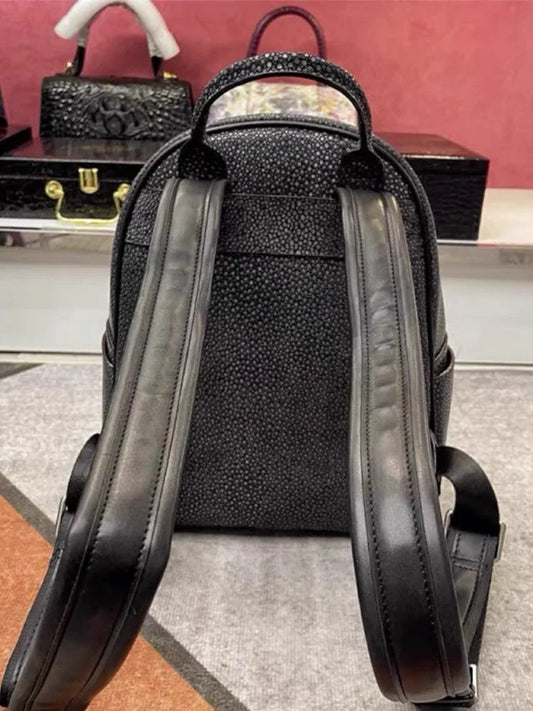 Textured Front-Pocket Backpack