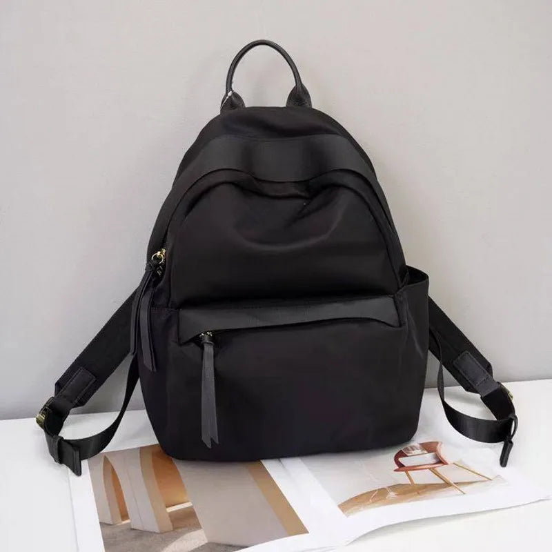 Wavy-Trim Zip Backpack