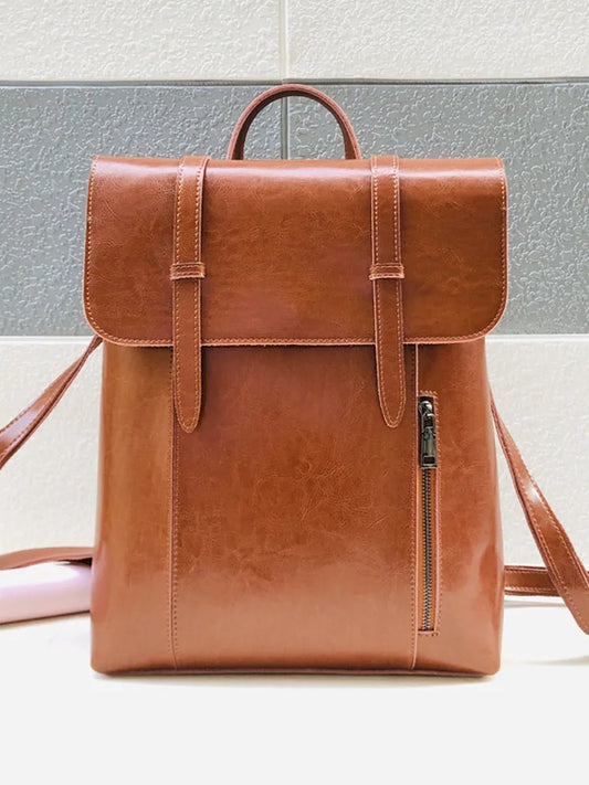 Twin-Strap Flap Backpack