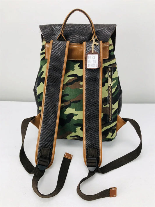 Twin-Pocket Buckle Backpack