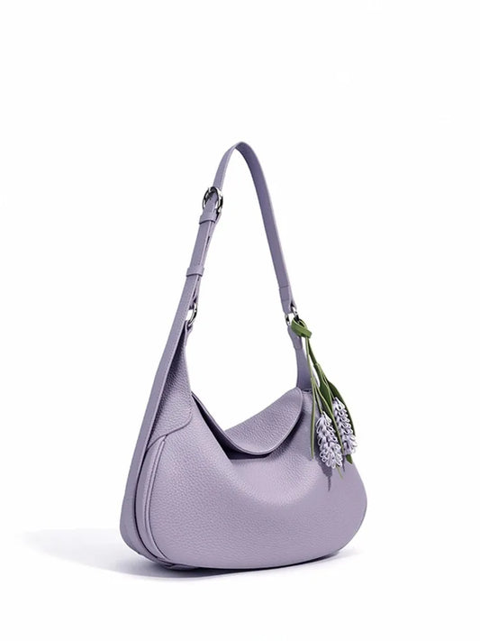 Curved Flap Shoulder Bag