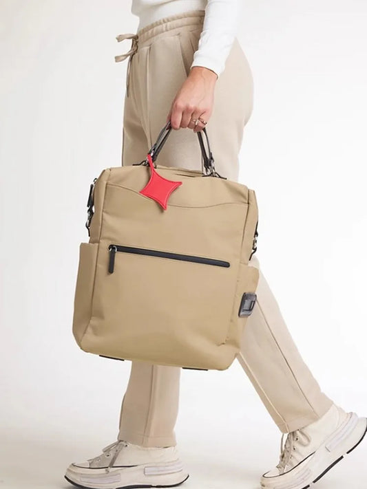 Top-Handle Boxy Backpack