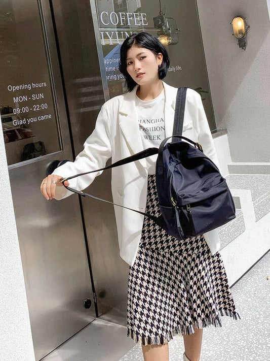 Gathered Front-Pocket Backpack