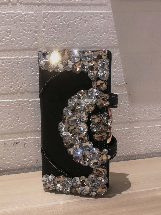 Embellished Flap Wallet