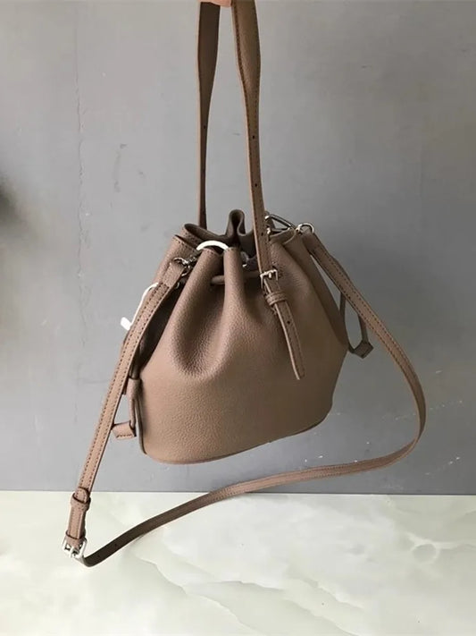 Mini Drawstring Bucket Bag