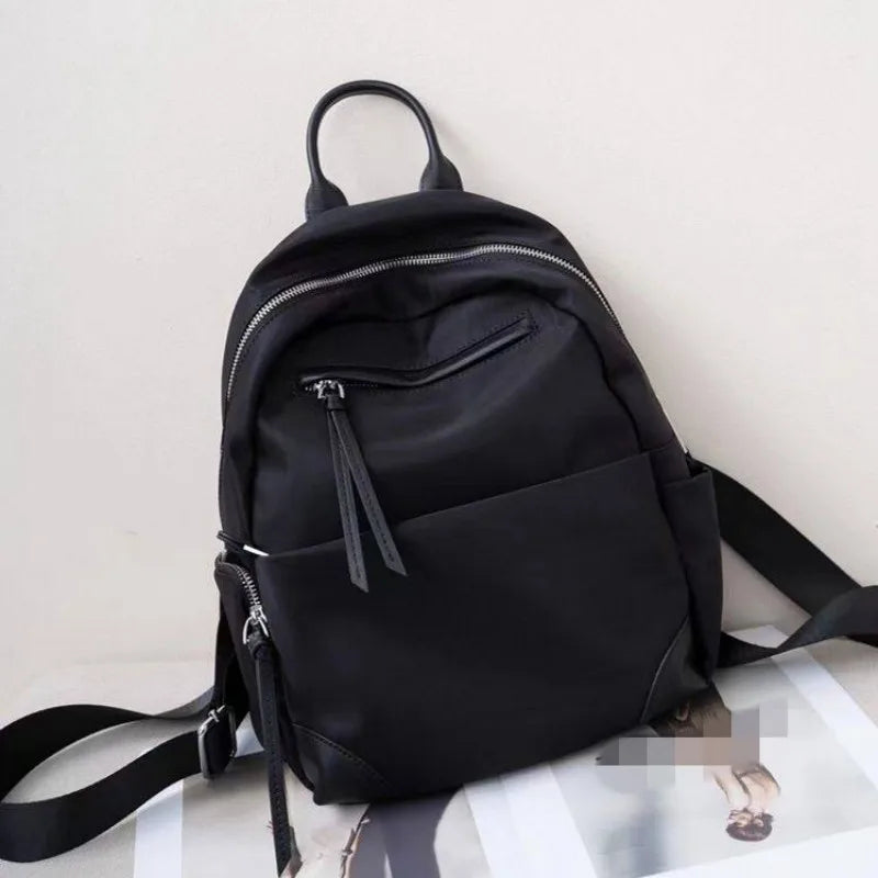 Paneled Zip Backpack