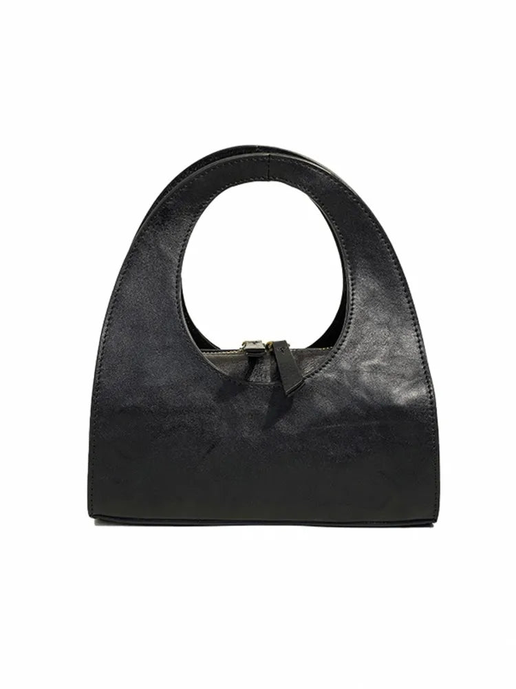 Cutout-Handle Handbag