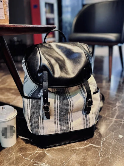 Double-Buckle Flap Backpack