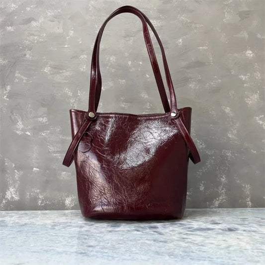 Twin-Strap Bucket Bag