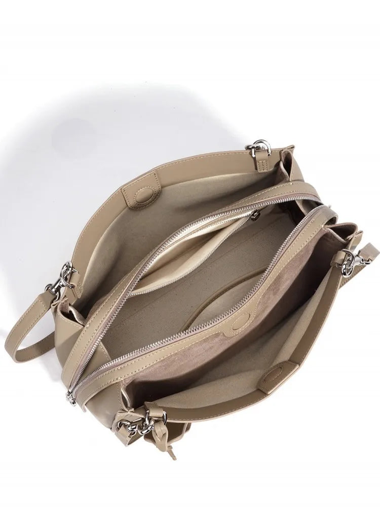 Trapeze Zip-Top Shoulder Bag