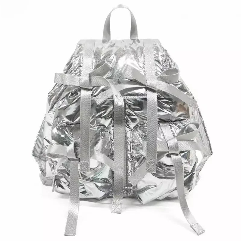 Bow-Detail Pocket Backpack