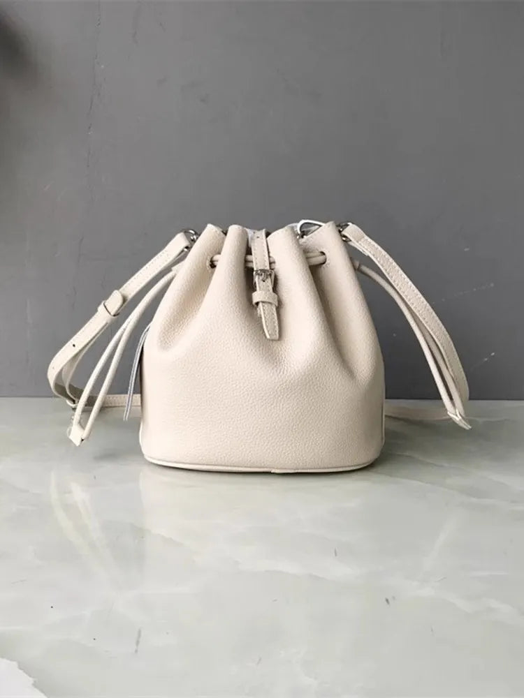 Mini Drawstring Bucket Bag
