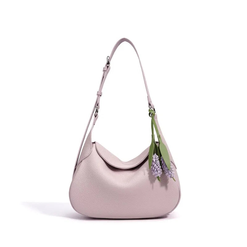 Curved Flap Shoulder Bag