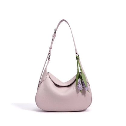 Curved Flap Shoulder Bag