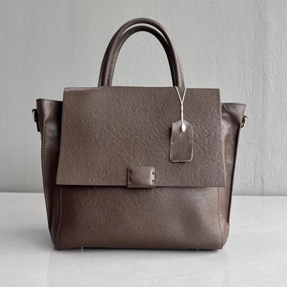 Wide-Flap Tote Bag