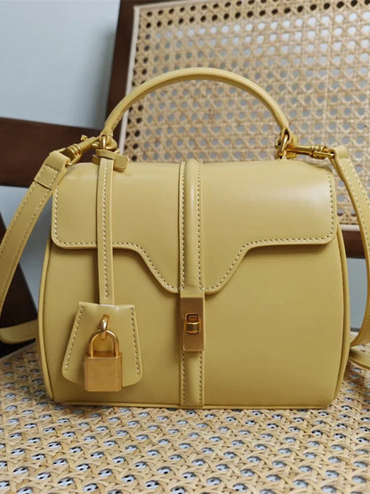 Padlock-Detail Flap Bag