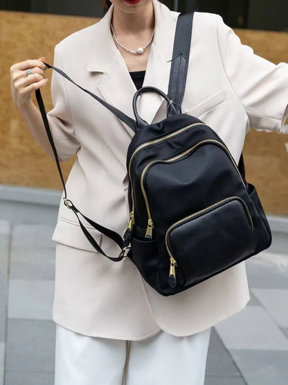 Triple-Zip Pocket Backpack