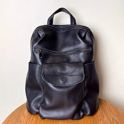 Flap-Pocket Zip Backpack