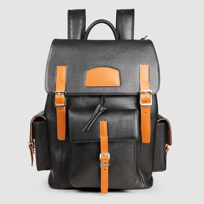 Multi-Pocket Buckle Backpack