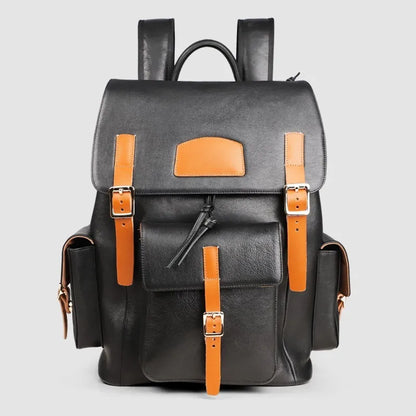 Multi-Pocket Buckle Backpack