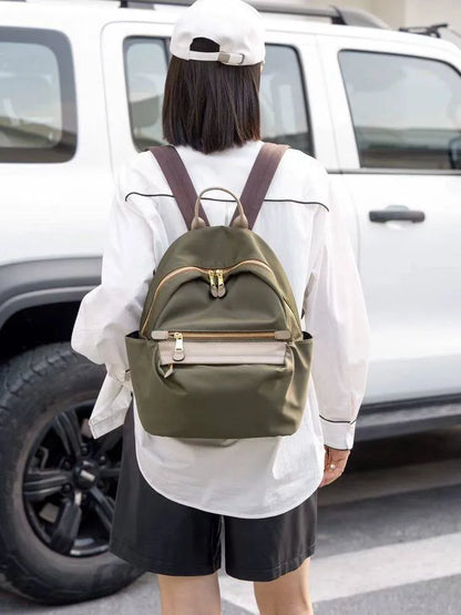 Stacked-Pocket Zip Backpack