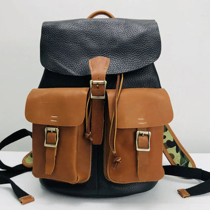 Twin-Pocket Buckle Backpack