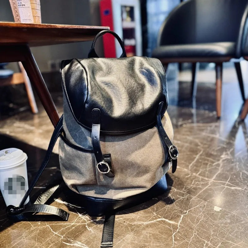 Double-Buckle Flap Backpack