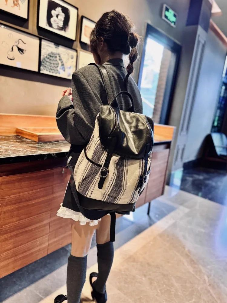 Double-Buckle Flap Backpack