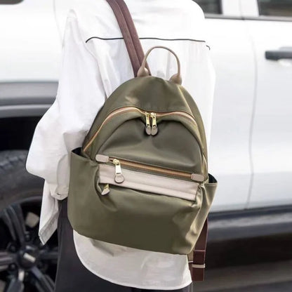 Stacked-Pocket Zip Backpack