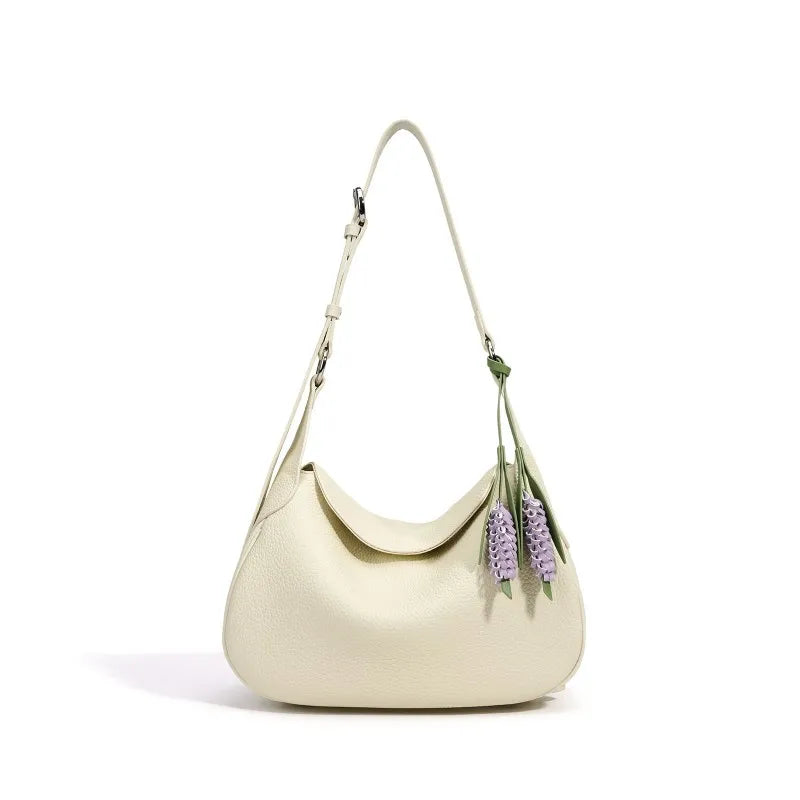 Curved Flap Shoulder Bag
