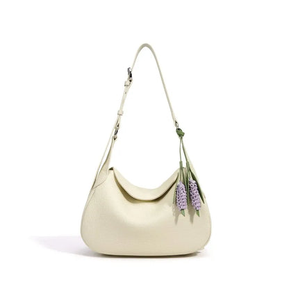 Curved Flap Shoulder Bag