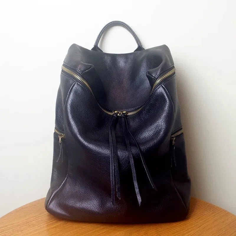 Foldover Zip Backpack