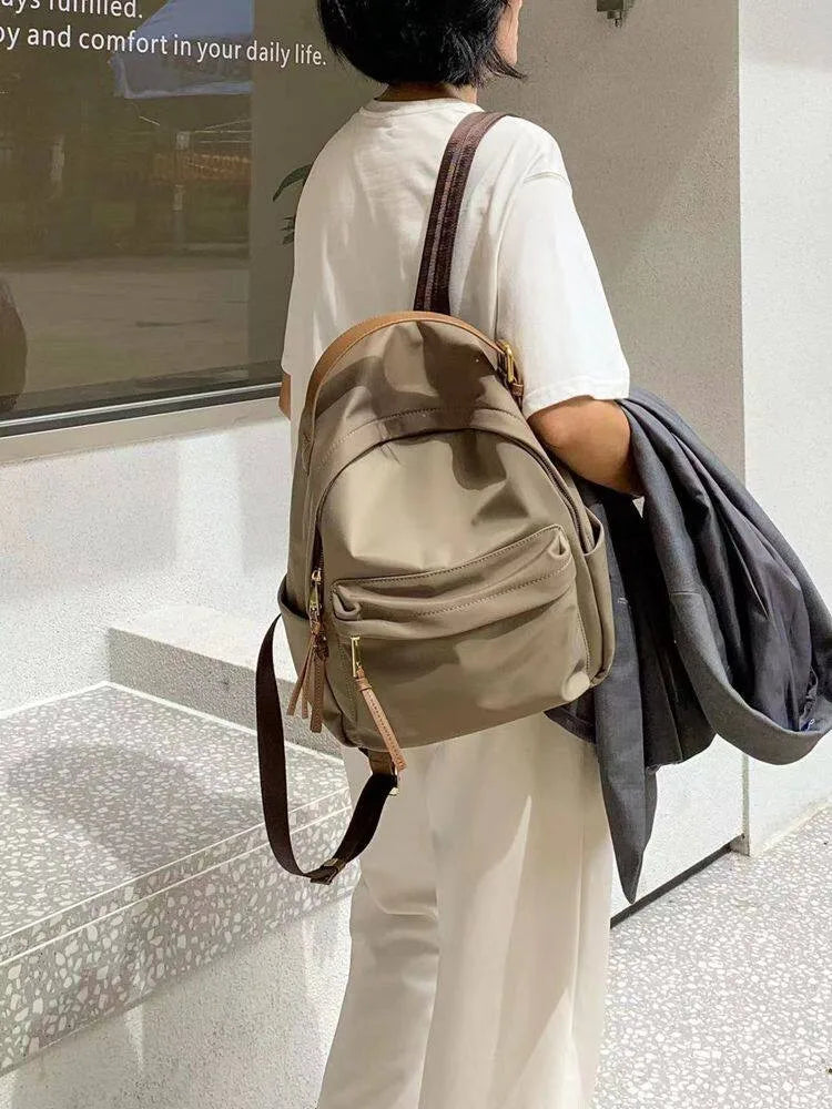 Gathered Front-Pocket Backpack