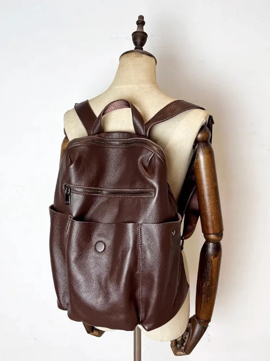 Flap-Pocket Zip Backpack