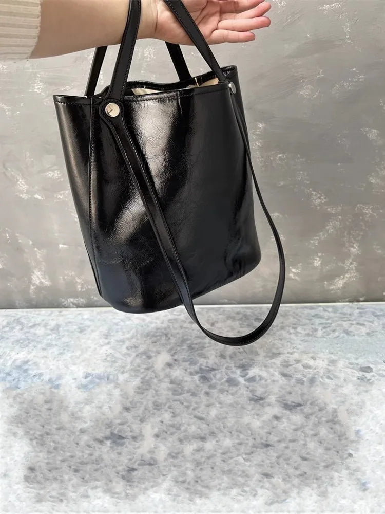 Twin-Strap Bucket Bag