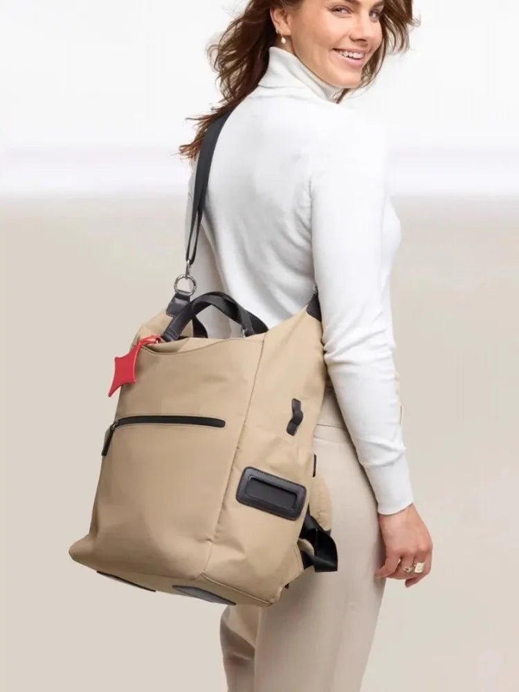 Top-Handle Boxy Backpack