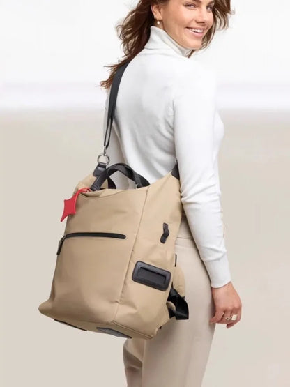 Top-Handle Boxy Backpack