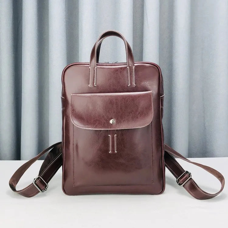 Rectangular Front-Pocket Backpack