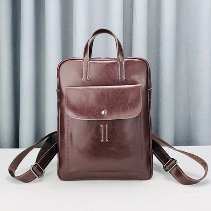 Rectangular Front-Pocket Backpack