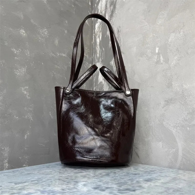 Twin-Strap Bucket Bag