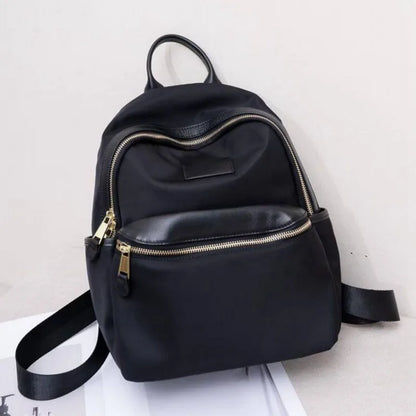 Curved-Zip Pocket Backpack