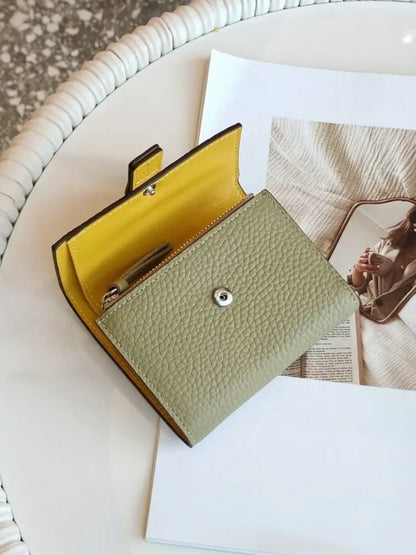 Contrast-Tab Card Wallet