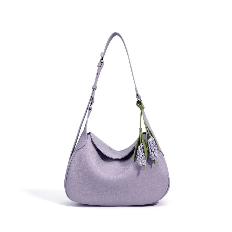Curved Flap Shoulder Bag