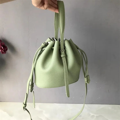 Mini Drawstring Bucket Bag