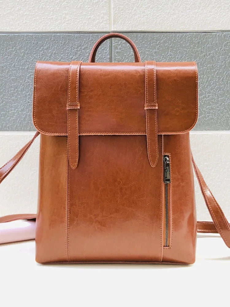 Twin-Strap Flap Backpack