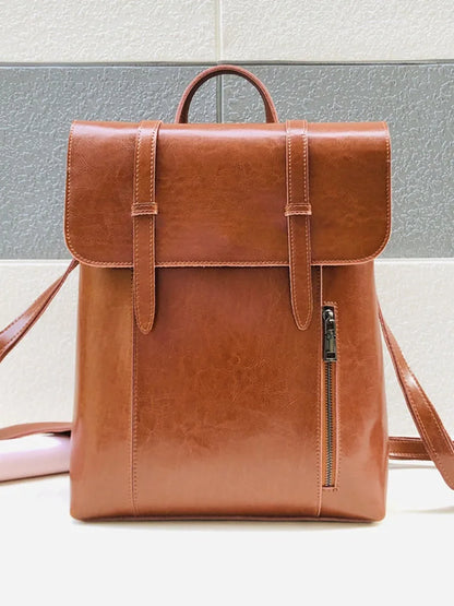 Twin-Strap Flap Backpack