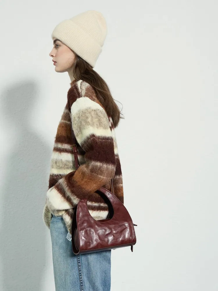 Cutout-Handle Handbag
