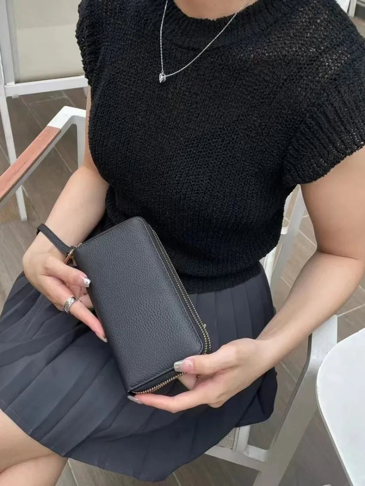 Double-Zip Wristlet Wallet