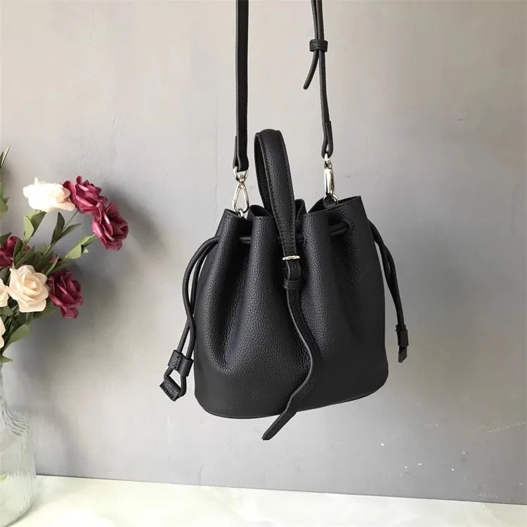 Mini Drawstring Bucket Bag