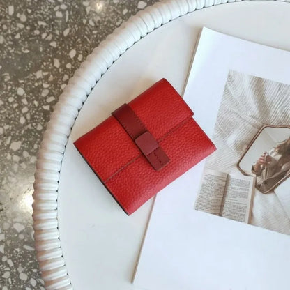 Contrast-Tab Card Wallet